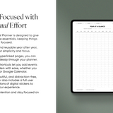 The Minimalist Planner