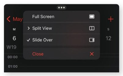 Tap the three dots, then Close.