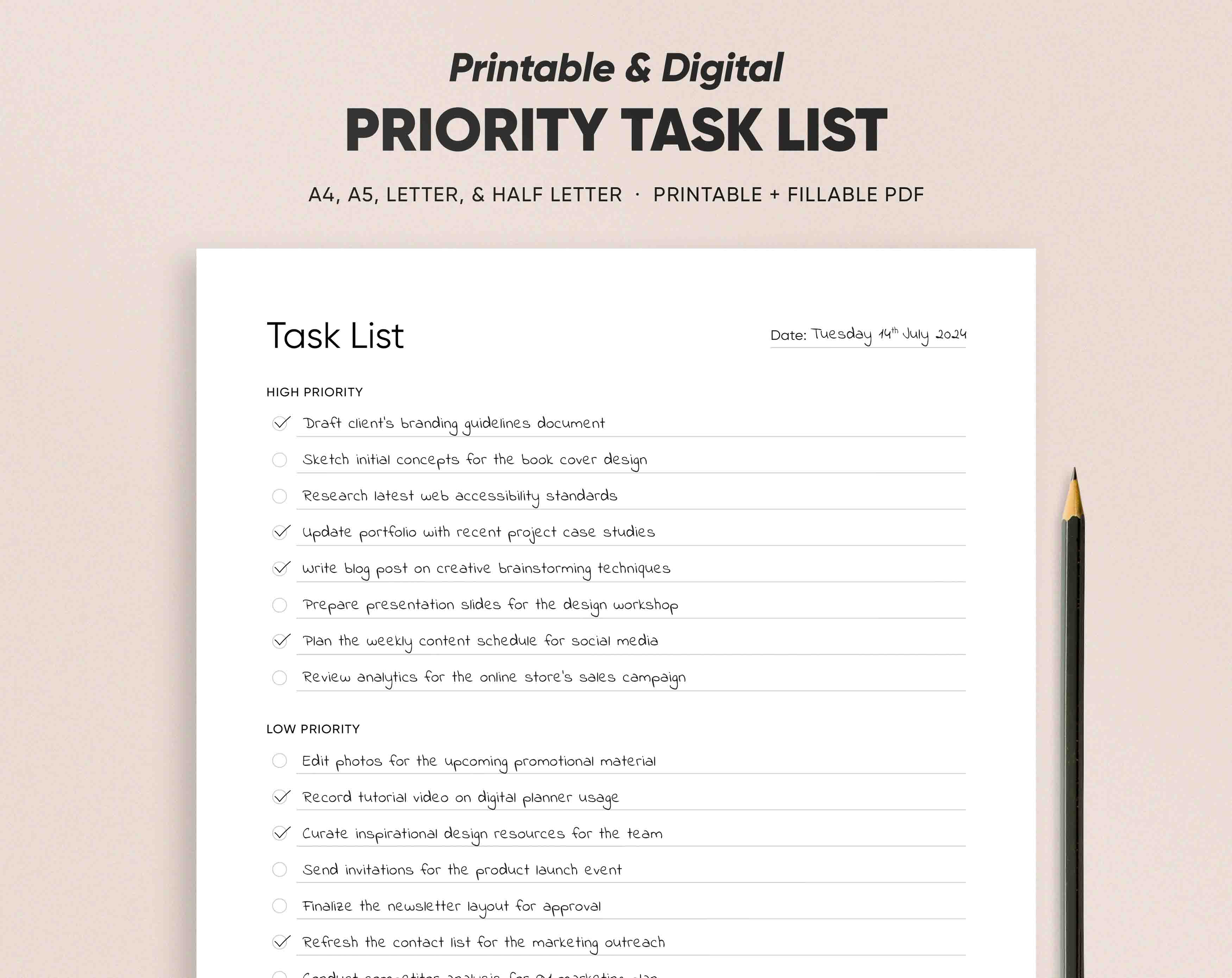Priority Task List – Chattan Design