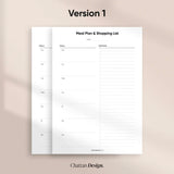 Meal Plan & Shopping List