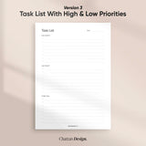 Top Priorities Task List