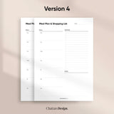 Meal Plan & Shopping List