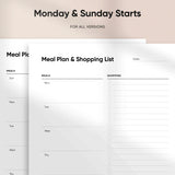Meal Plan & Shopping List