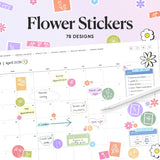 Flower Digital Stickers