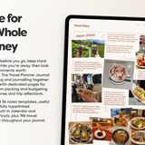 Travel Planner Journal