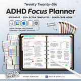 ADHD Focus Planner (Landscape)