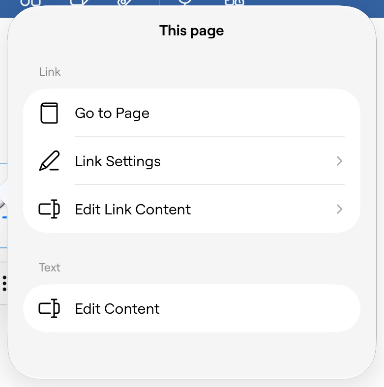 Link to any page in your planner.