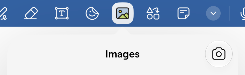 Quickly drop in photos from your device.