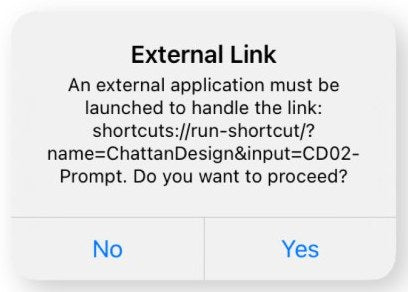 Your device checks before opening the link.